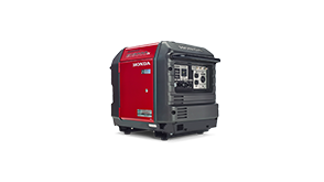 3/4 front side view of Ultra-Quiet 3000i ES generator on white space. 