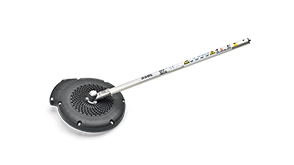 3/4 front side view of Honda VersAttach Blower attachment on white space.   