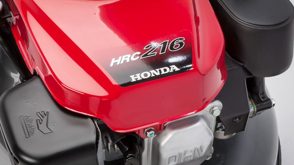 Vue du dessus d'une tondeuse Honda